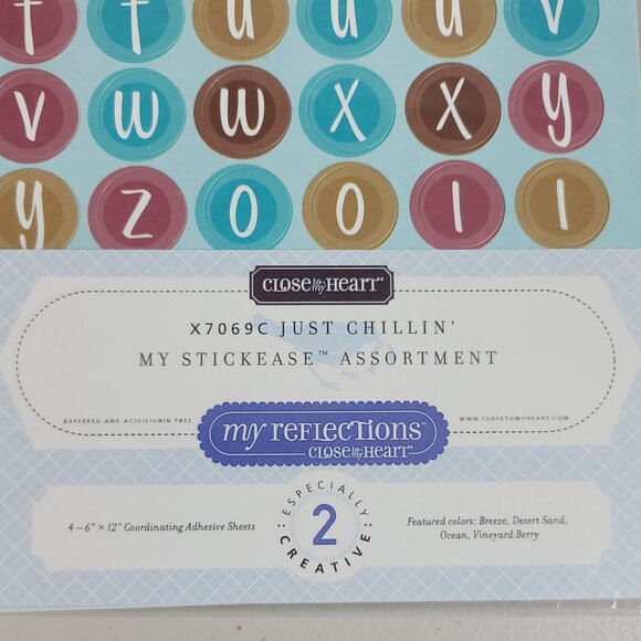 Close to My Heart My Stickease X7069C Just Chillin' Winter Numbers Letters NEW - Picture 2 of 7